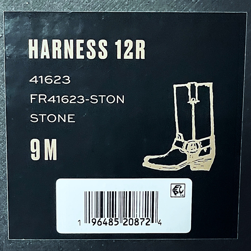 Frye Harness 12R Stone Leather Moto Boots New In Box NWT - Picture 13 of 14